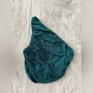 Amazon one shoulder top in teal
